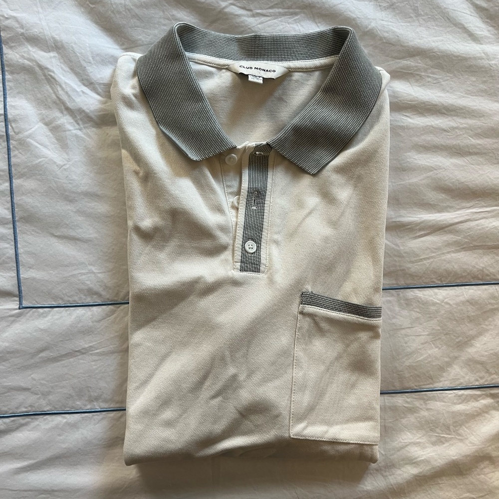 Mens Club Monaco Collared Shirt Size XL